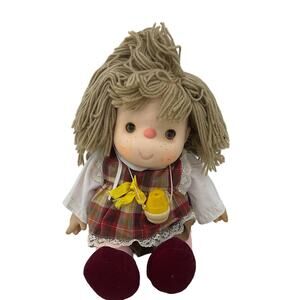 Vintage 1980 Shin Co Ice Cream Doll Rubber Head Yarn Hair Play Baby Doll